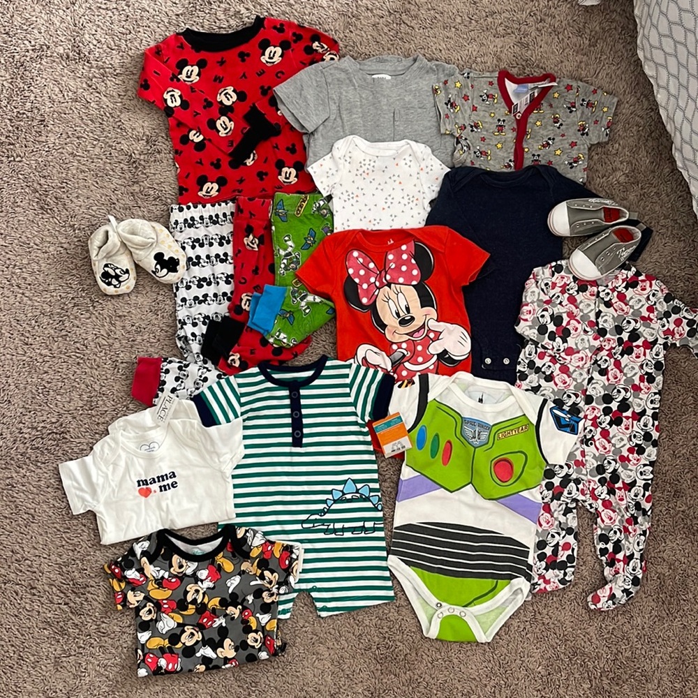 GENTLY USED BABY CLOTHES - DISNEY, CARTERS, THE CHILDRENS PLACE, TARGET, WALMART